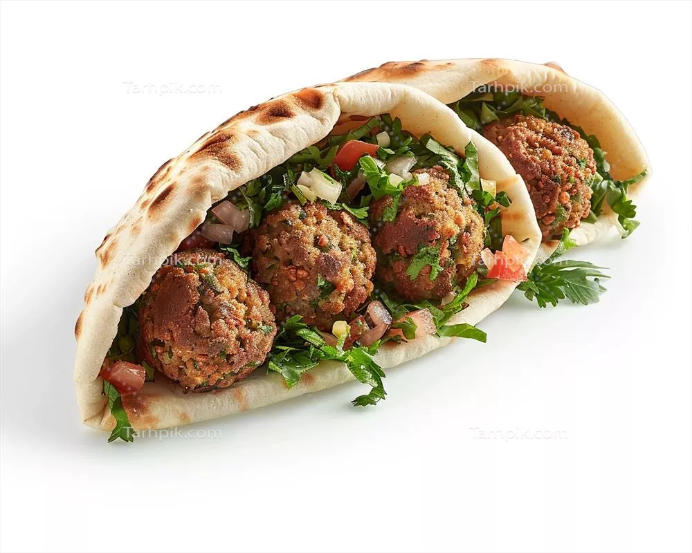 پیتا با گوشت قلقلی و سبزیجات متنوع برای یک وعده خوشمزه
