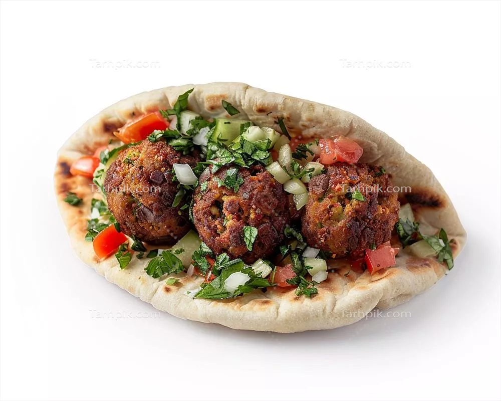 پیتا با کوفته و سبزیجات: طعم لذیذ و مغذی برای همه
