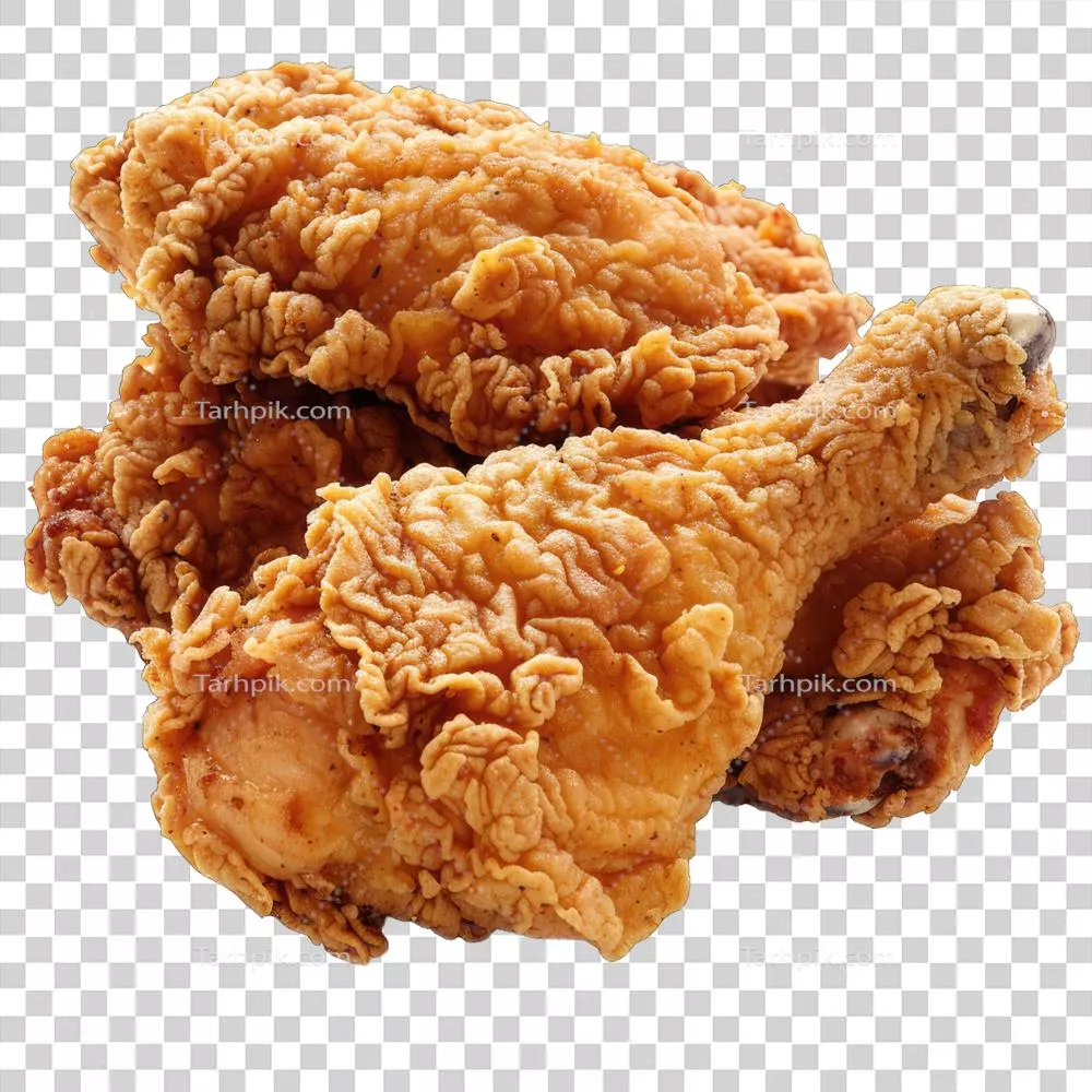 مرغ سرخ شده خالص و تزیینی مناسب برای سرو در مهمانی ها