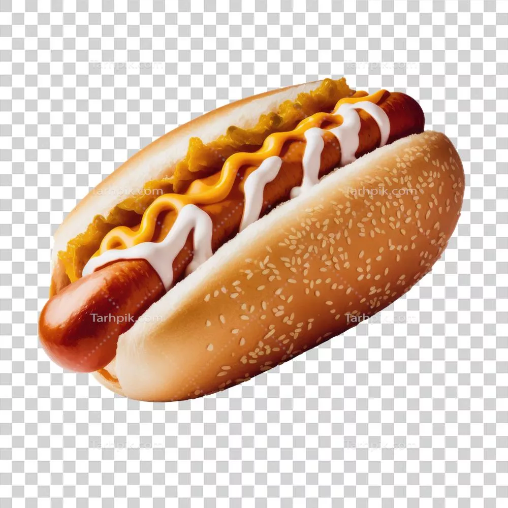 هندوگ خوشمزه و داغ با پسزمینه ایزوله برای لذتبخشترین تجربه