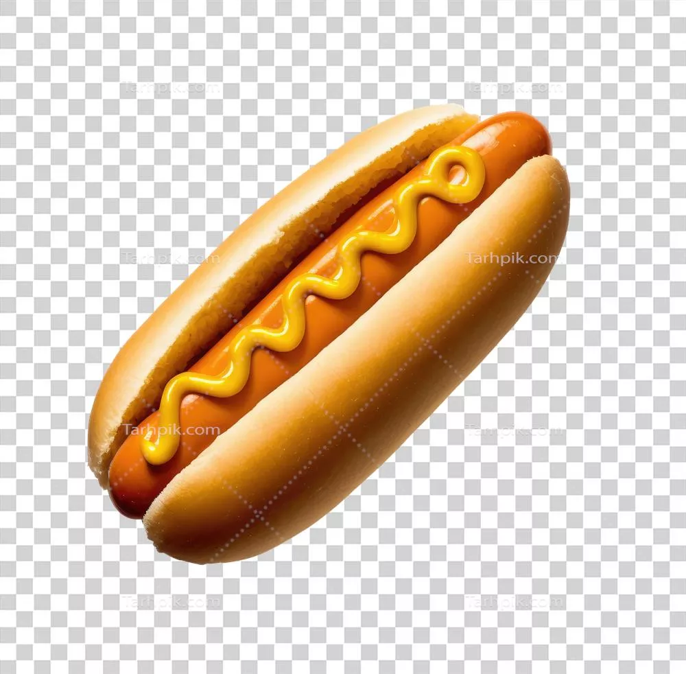 هات داگ خوشمزه و داغ به صورت جداگانه با جزئیات شگفت انگیز