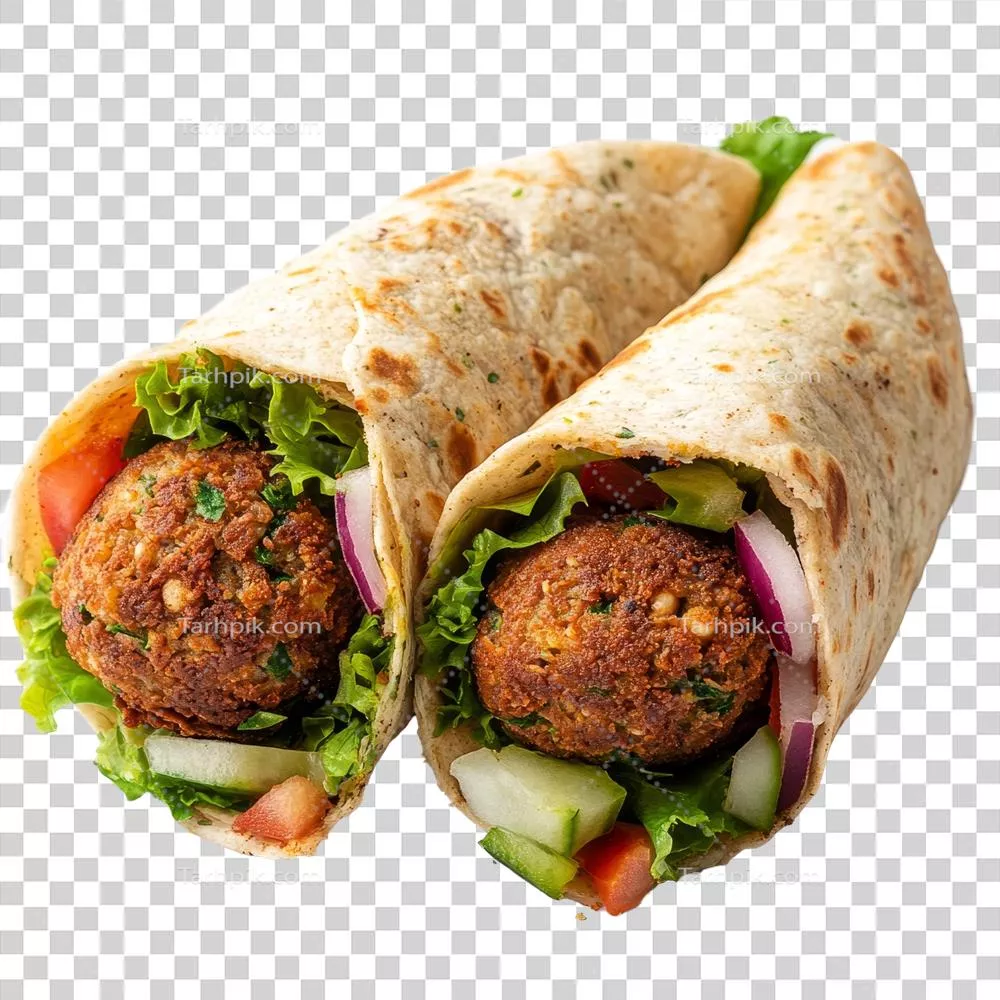 آسان‌ترین فلافل پیچیده‌شده با سبزیجات تازه برای وعده‌ای سریع و مقوی