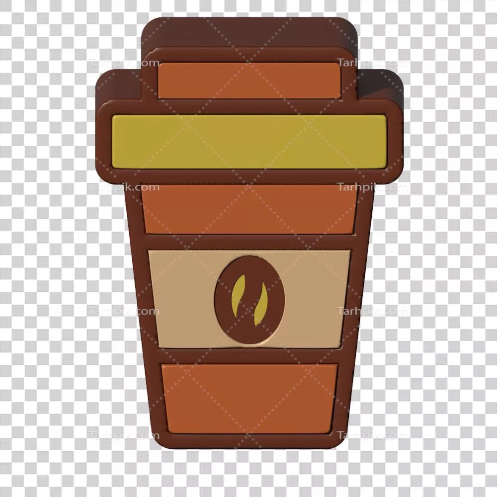 عکس دوربری کافه شاپ با دارایی‌های شفاف و طراحی سه‌بعدی جذاب