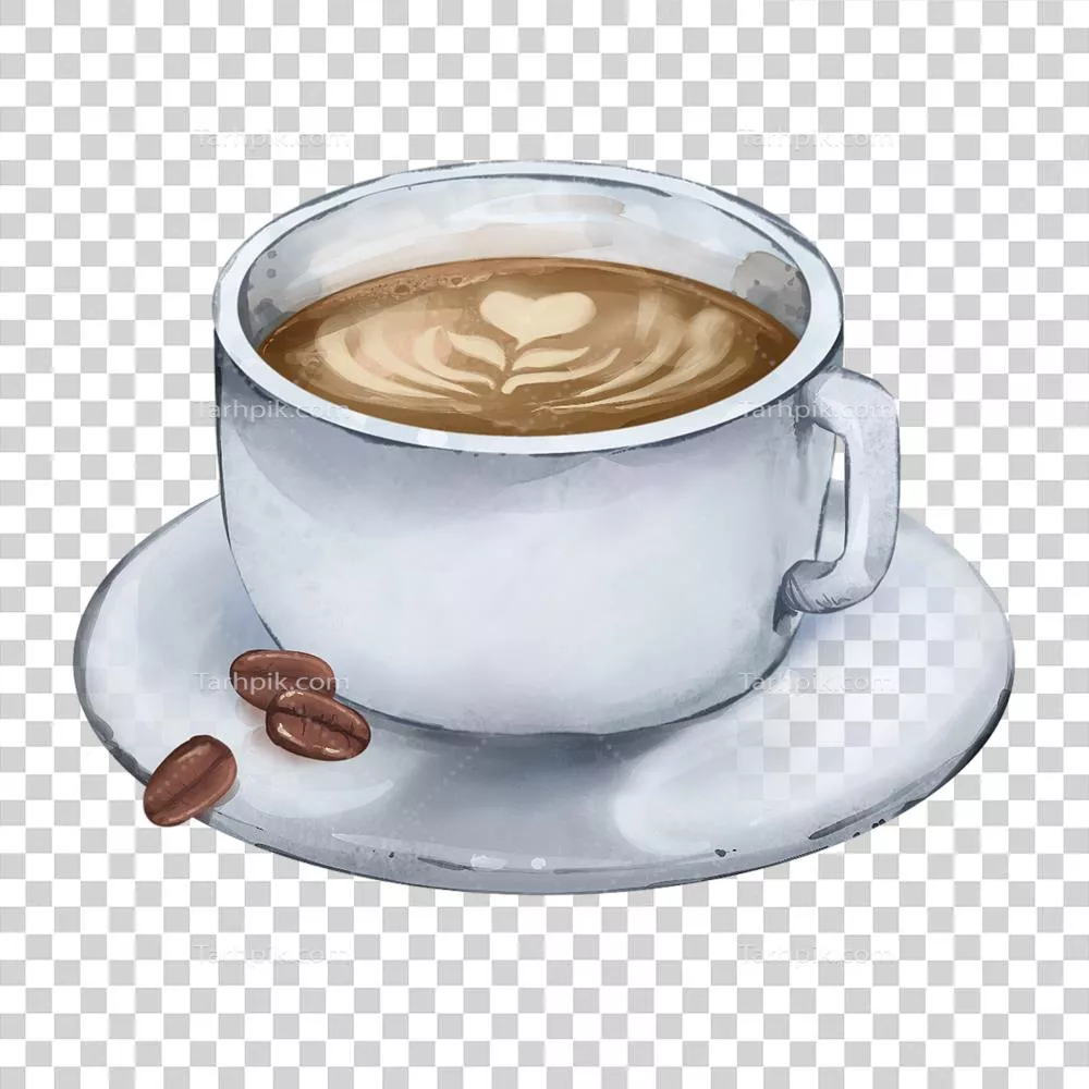 عکس دوربری یک فنجان قهوه داغ: لذت و آرامش با هر جرعه