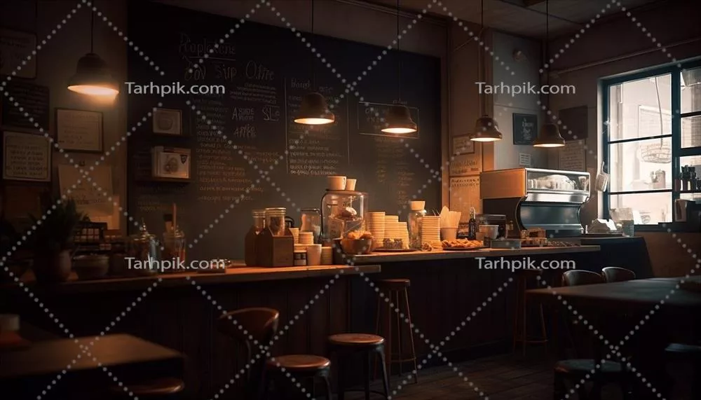 عکس جدیدترین طراحی میز آشپزخانه با روشنایی برق به کمک هوش مصنوعی