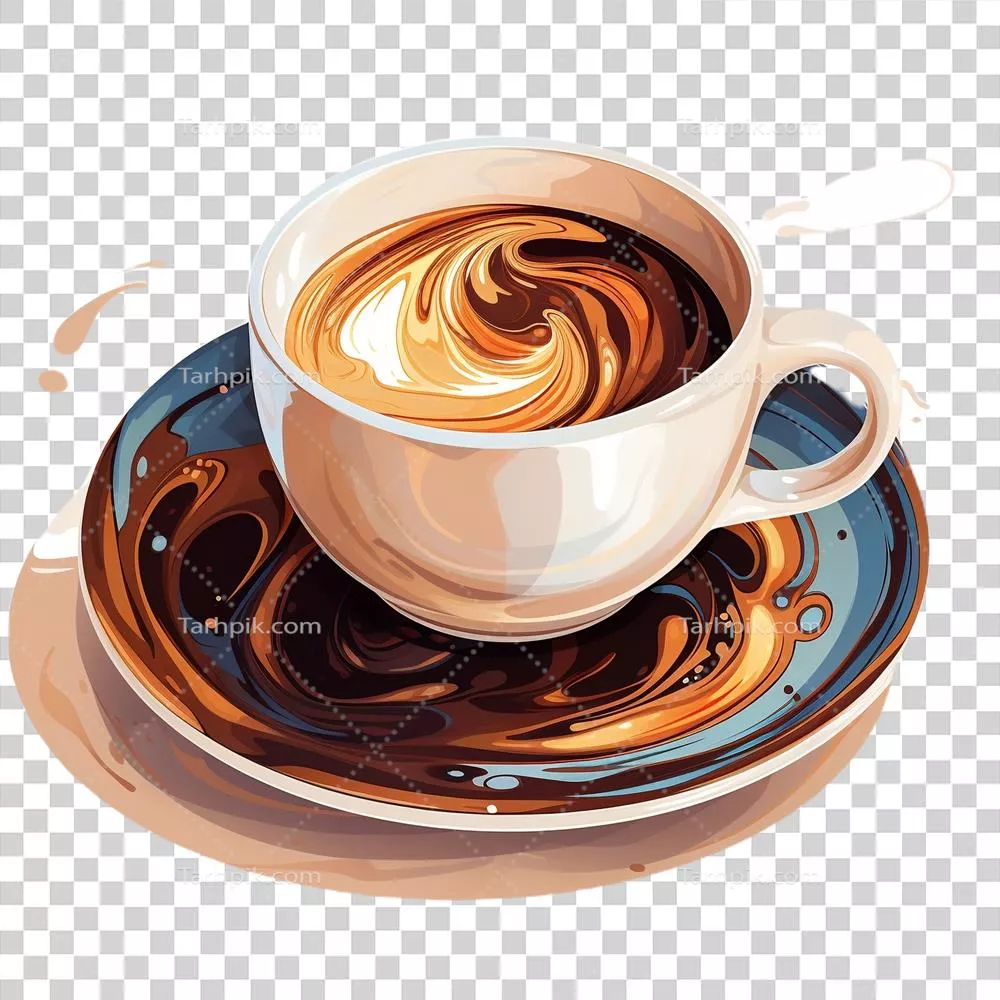 عکس دوربری نمایشگاه هنری خلاقیت بر پایه کافئین و قهوه با آثار هوش مصنوعی