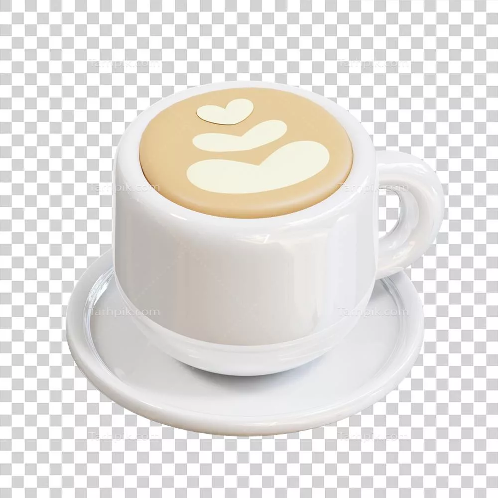 عکس دوربری آیکون سه بعدی کافه با طراحی خاص و جذاب برای استفاده در پروژهها