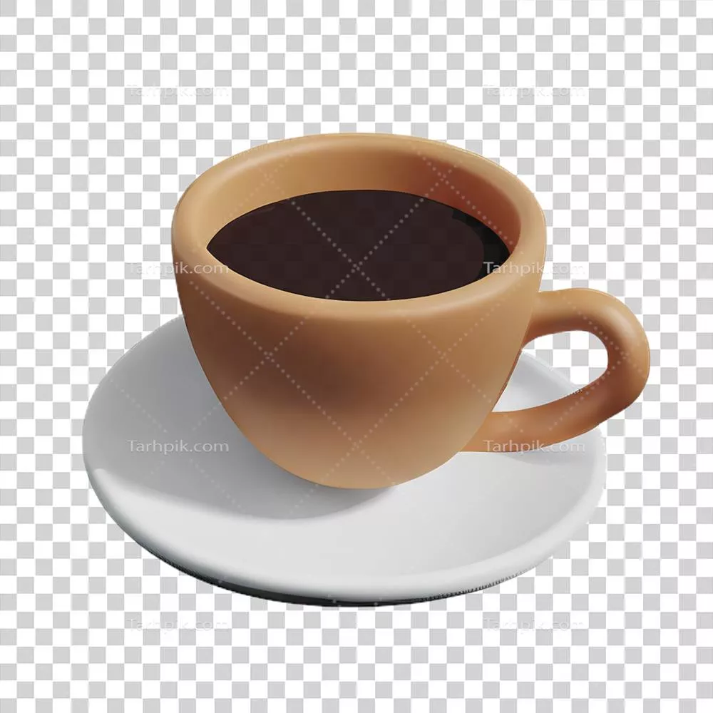 عکس دوربری تصویر 3D کاپوچینو: نماد و طراحی خلاقانه از نوشیدنی محبوب