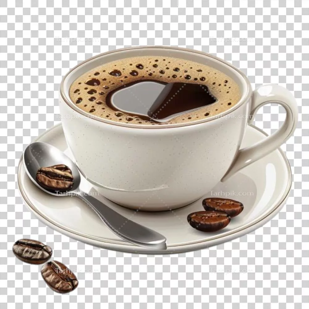 عکس دوربری فنجان قهوه شفاف با طراحی زیبا و کاربردی برای لذت بردن از نوشیدنی های داغ