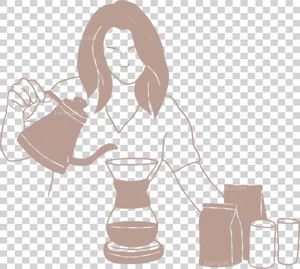عکس دوربری دستگاهی ساده و مینیمالیستی برای تهیه قهوه در کافی شاپ با منوی متنوع
