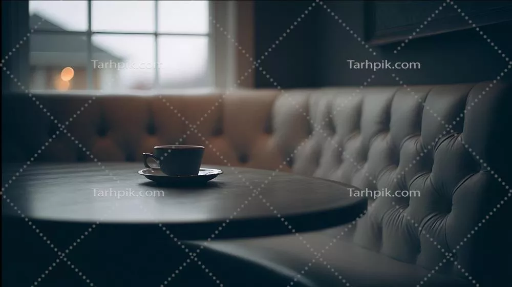عکس فنجان داغ قهوه در کنار پنجره منتظر شماست در یک روز دنج