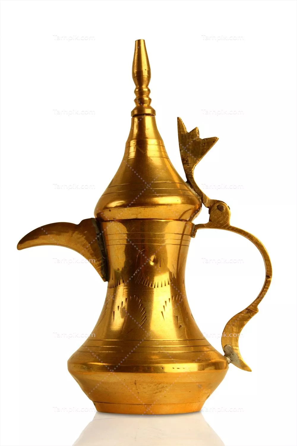 عکس تصویر دله طلایی سنتی با تزئینات زیبا و معرق کاری
