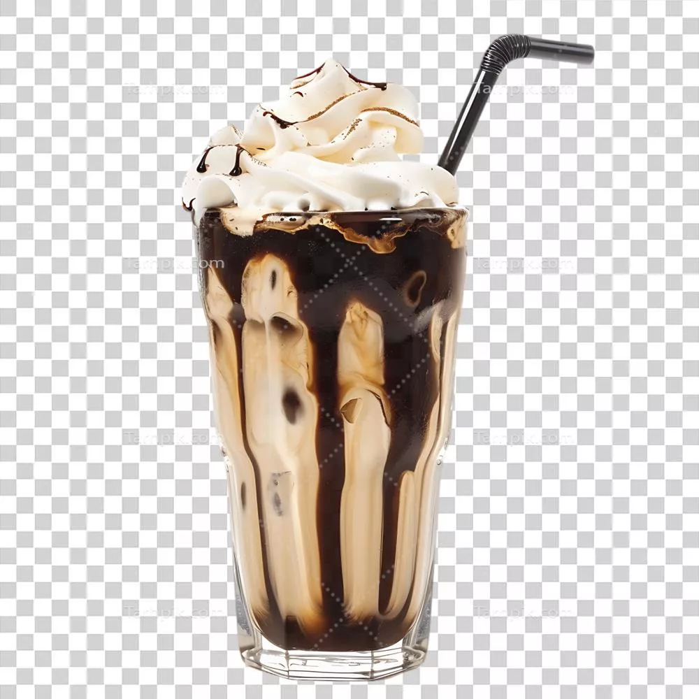 عکس دوربری قهوه داغ در حالتی ایزوله بر روی پس زمینه شفاف