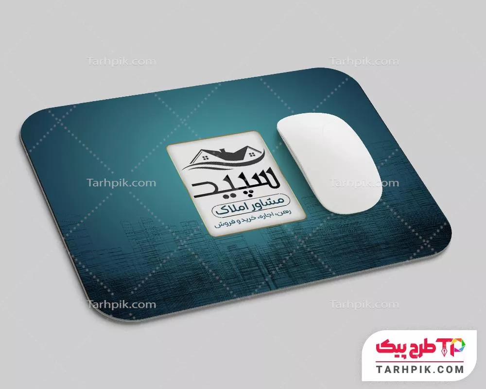 طرح لایه باز موس پد بنگاه  با قابلیت ویرایش المان ها