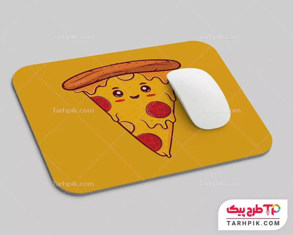 تمپلیت موس پد فست فود با قابلیت ویرایش المان ها