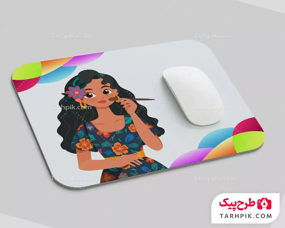نمونه آماده موس پد آرایشگاه بانوان با کیفیت بالا