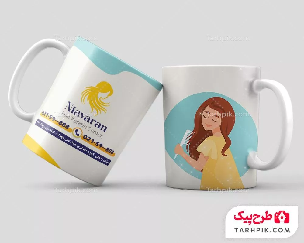 طرح لایه باز ماگ مرکز کراتین مو