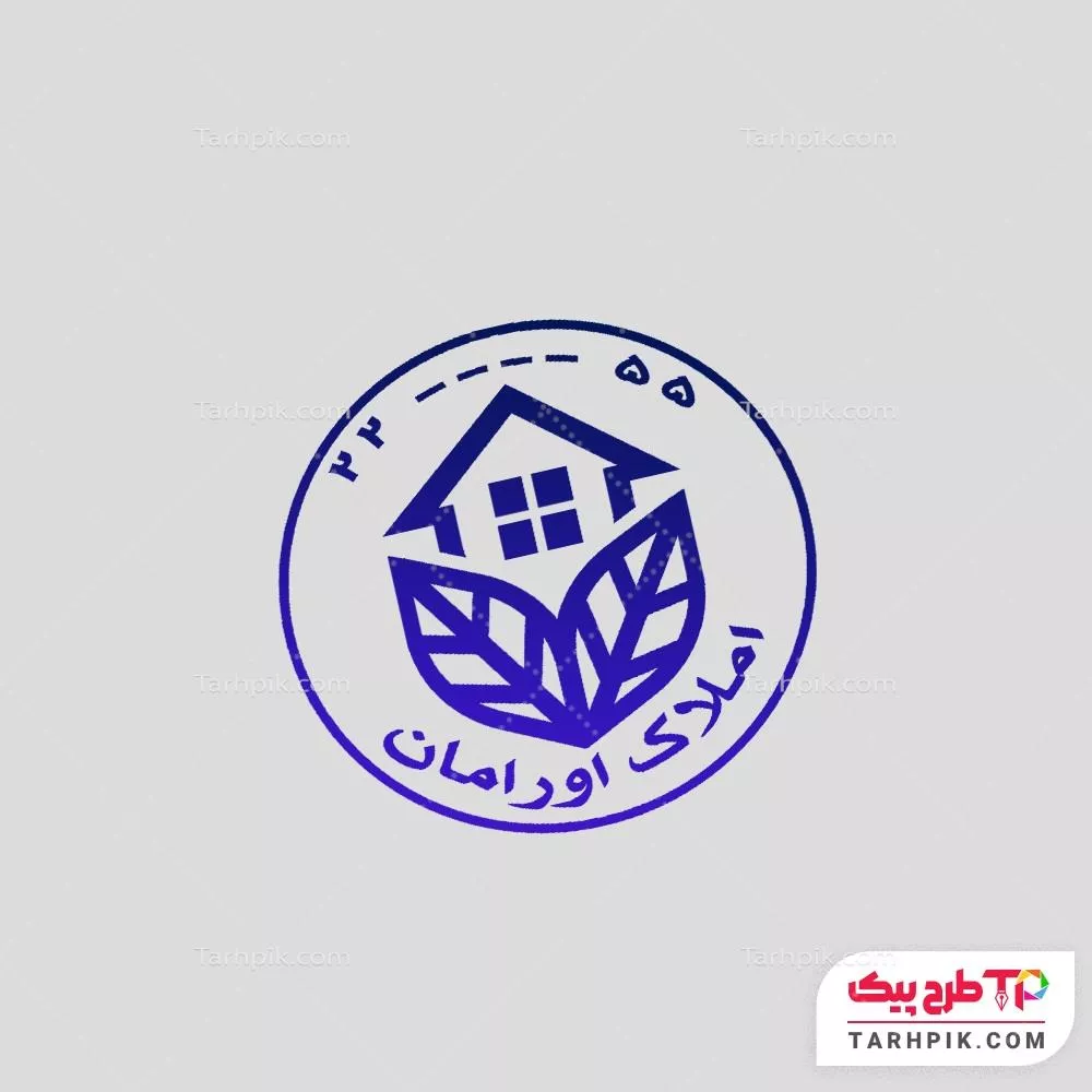 مهر طرح کلاسیک مشاور املاک با قابلیت ویرایش المان ها