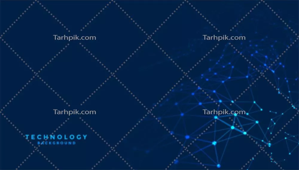 وکتور پسزمینه دیجیتال انتزاعی با خطوط ارتباطی شبکه و فناوری نوین