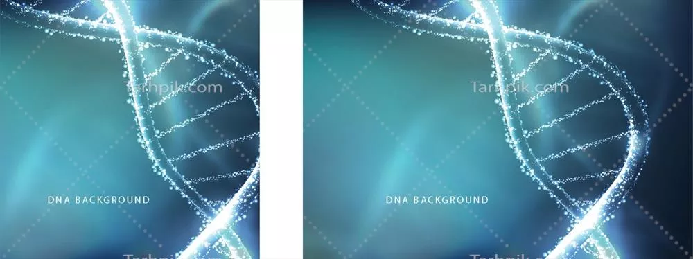 پسزمینه انتزاعی DNA با طراحی وکتور زیبا