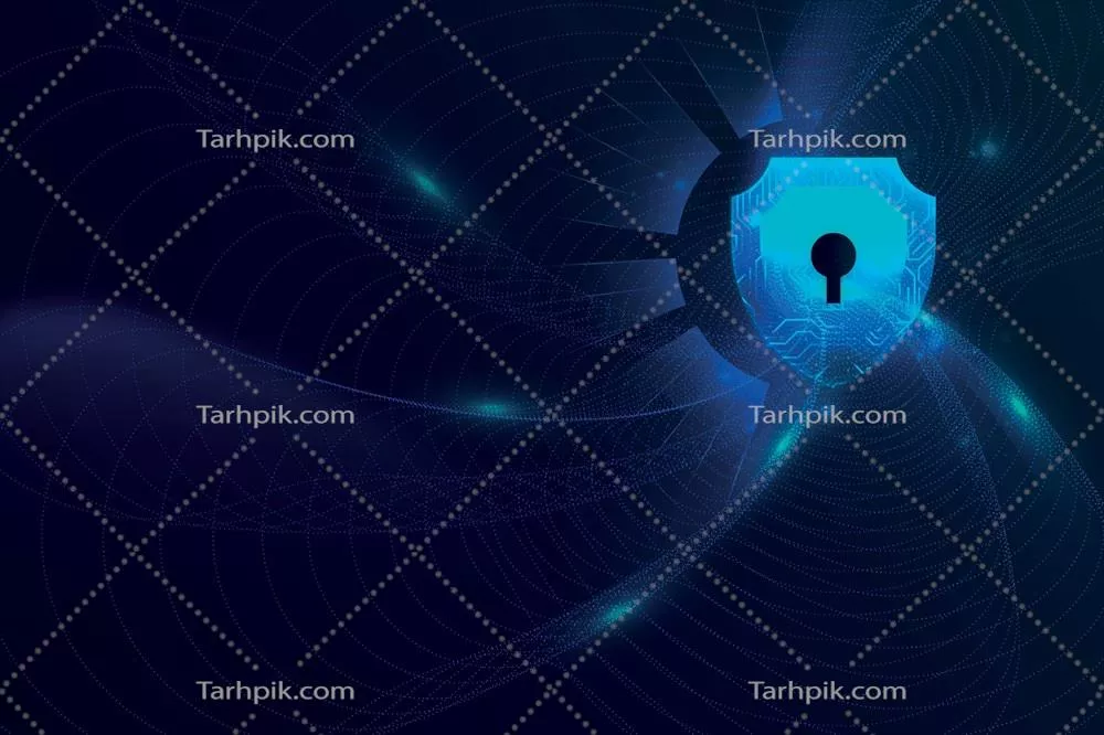 وکتور پسزمینه فنی انتزاعی ایمن با طراحی برداری و فناوری پیشرفته