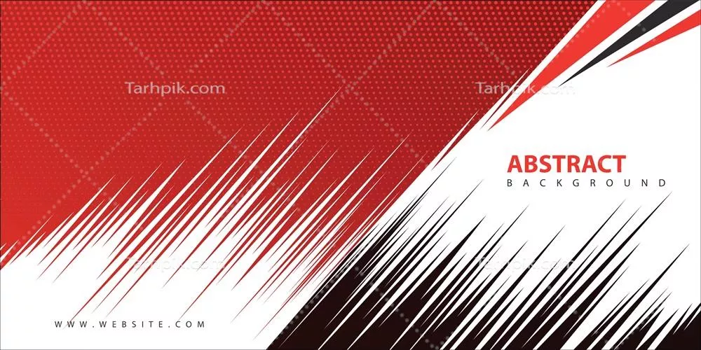 الگوی انتزاعی تیز با پسزمینه نقطهای قرمز وکتور