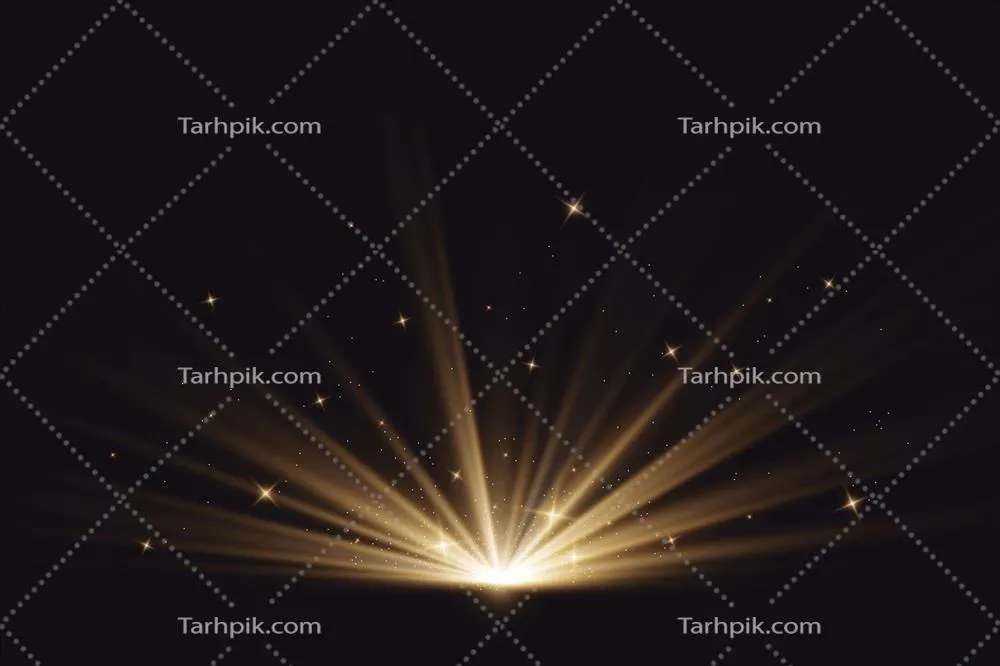 اثر نور خورشید صبحگاهی با طراحی انتزاعی و وکتوری