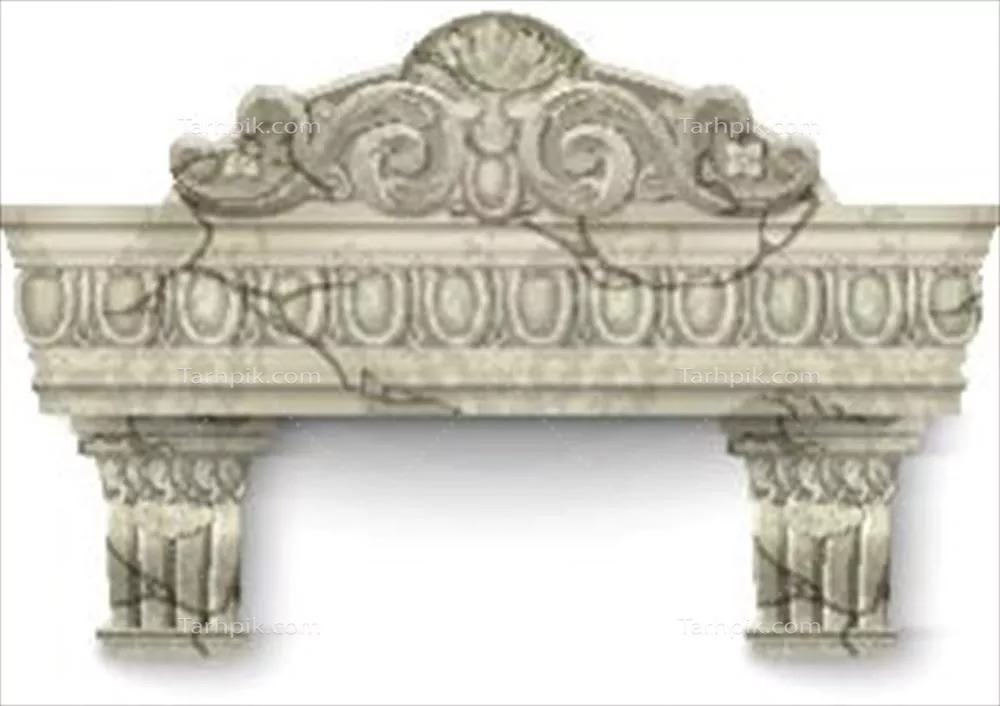 وکتور طراحی واقعگرایانه دیوار بافتدار از سنگ مرمر قدیمی و ترکخورده در معماری