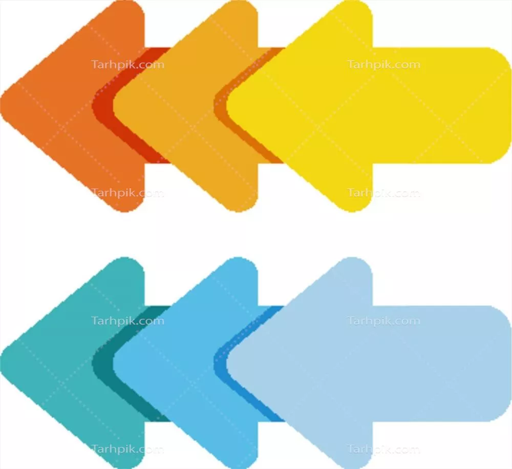 شکل نماد پیکان به سمت عقب به صورت وکتور طراحی شده