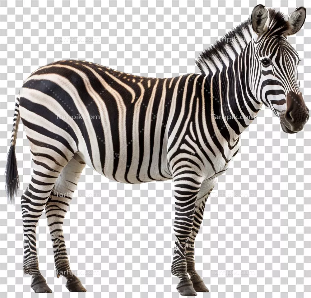 عکس دوربری زebra: تجسم هوش مصنوعی یک حیوان جذاب و جذاب با زیبایی خاص