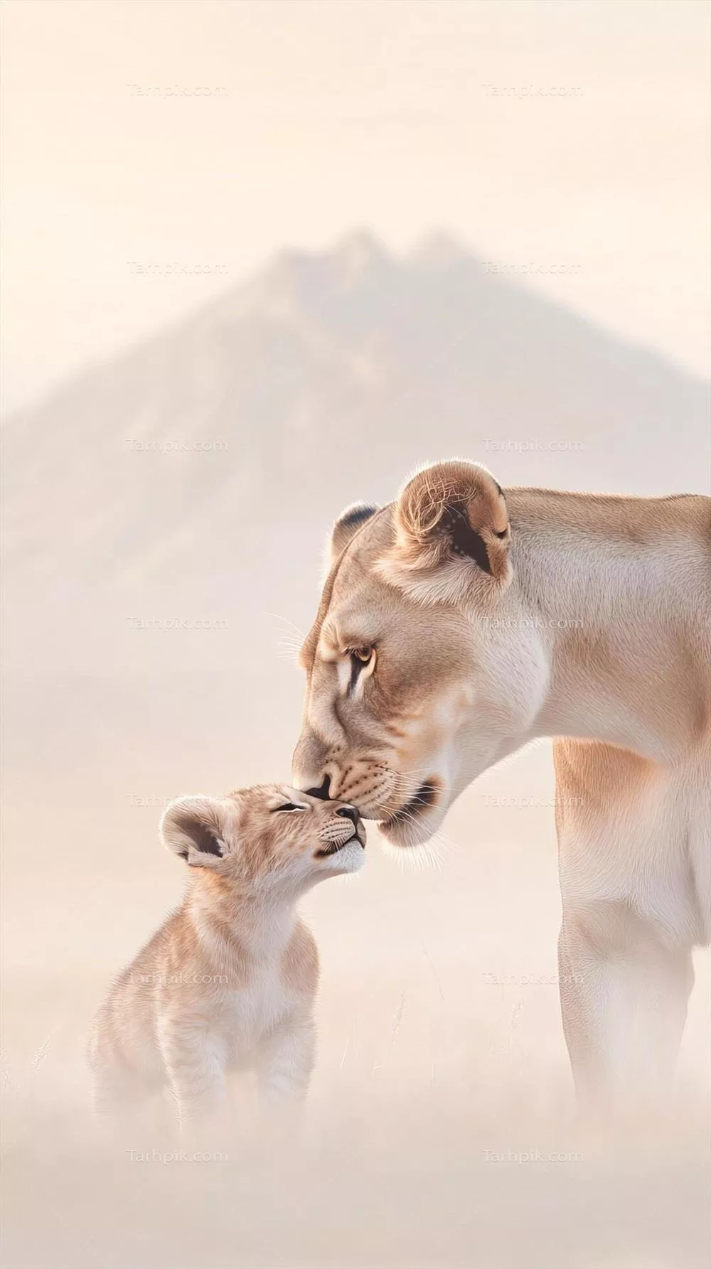 عکس لحظه‌ای لطیف بین یوزپلنگ و جوجه‌اش در سوانای آفریقا: عشق و مراقبت در دنیای وحش