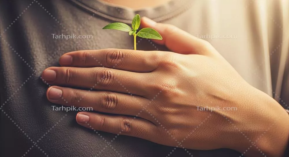 عکس محبت به طبیعت، رشد درونی و آغازهای جدید: مفهومی عمیق و گیرا