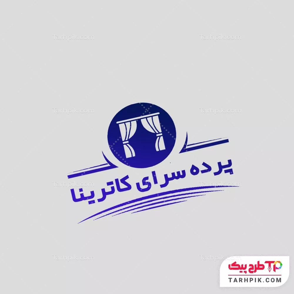 دانلود رایگان طرح مهر گالری پرده قابل تغییر سایز و رنگ