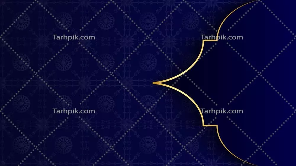 عکس پسزمینهای لوکس با الگوی طلایی عربسک در سبک اسلامی شرقی - ماندالاهای دکوری برای چاپ و تبلیغات