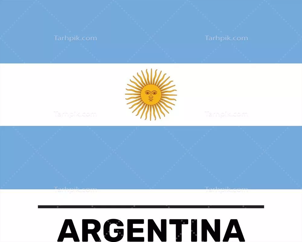 پرچم آرژانتین: فایل وکتور کاملاً قابل ویرایش و مقیاسپذیر
