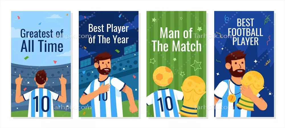 وکتور بازیکن بزرگ فوتبال در حال جشن گرفتن پیروزی با شور و اشتیاق