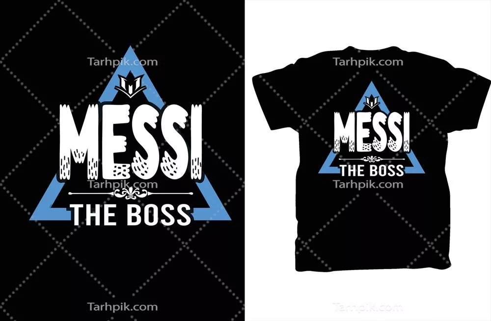 وکتور طراحی تی شرت مسی: نشان دادن ارادت به ستاره فوتبال جهان