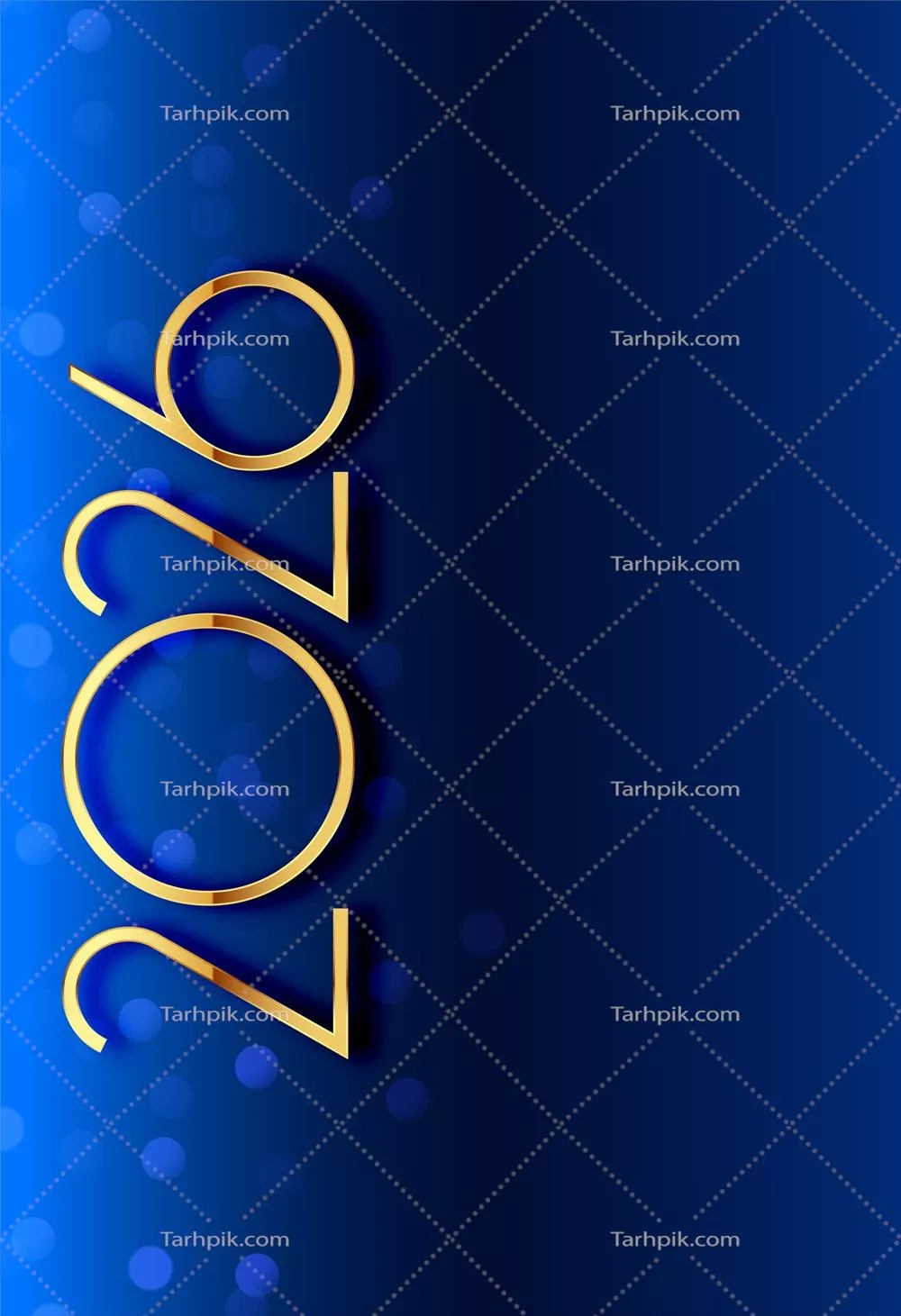 وکتور پوستر سال نو 2026 با حروف طلایی و فضای کافی برای متن