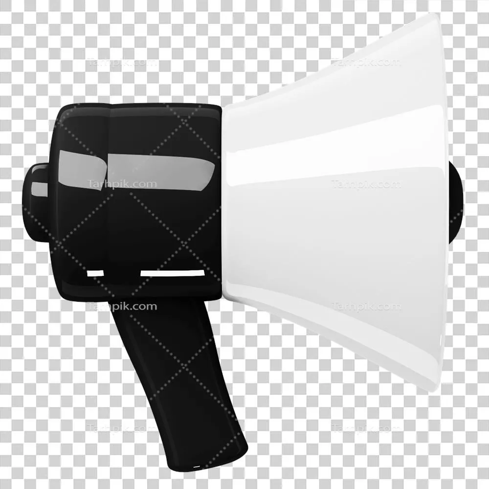 عکس دوربری آیکون بلندگو ۳ بعدی با طراحی زیبا و منحصر به فرد