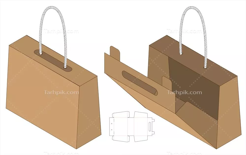 وکتور طراحی الگوهای برش مرده برای بسته بندی جعبه با کیفیت بالا