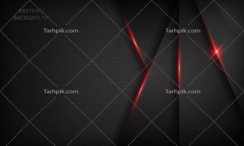 وکتور پس‌زمینه انتزاعی سیاه با بافت تداخل و اثر فلزی قرمز