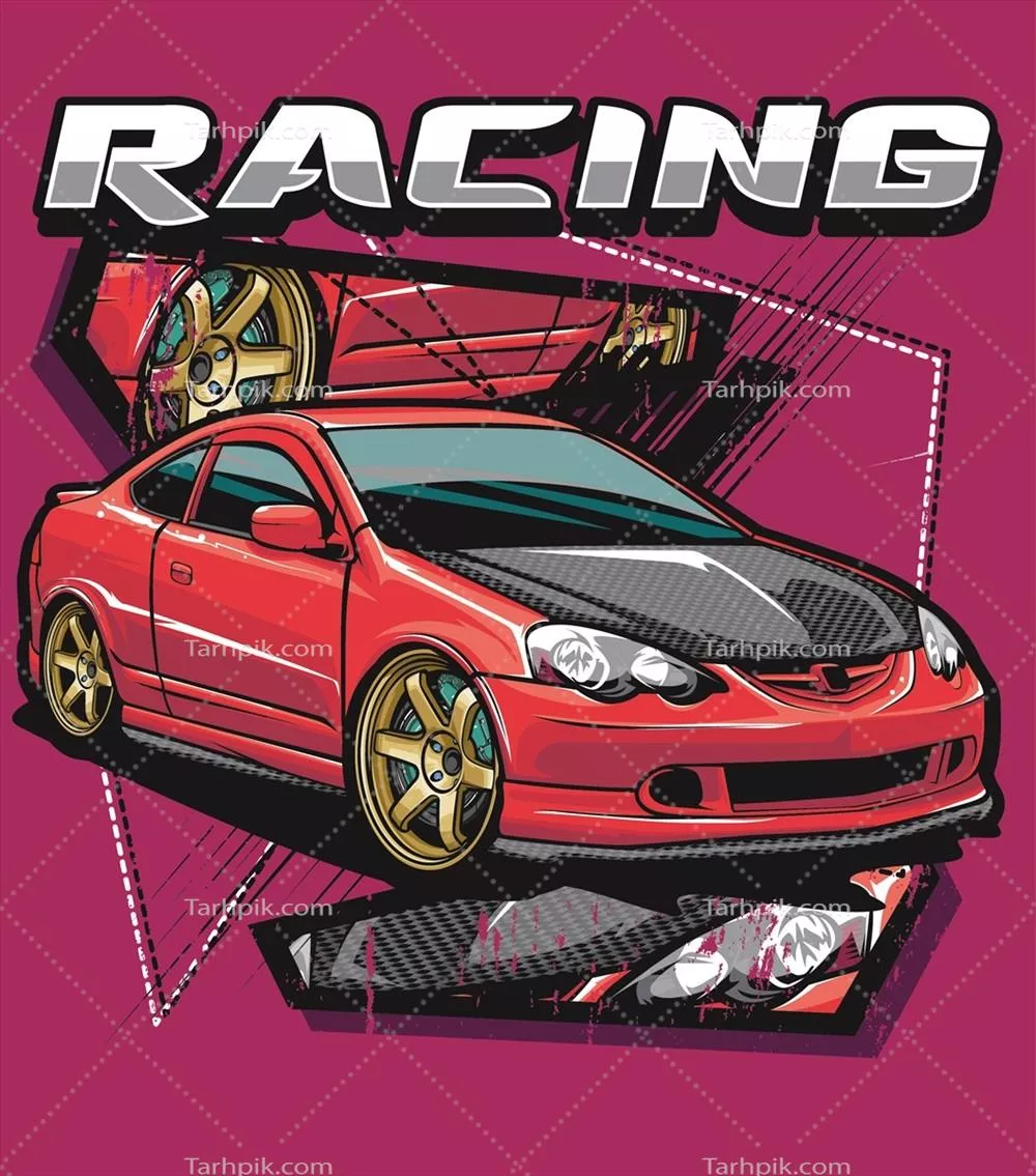 وکتور طراحی تیشرت مسابقهای با الگوهای خیرهکننده و رنگهای جذاب