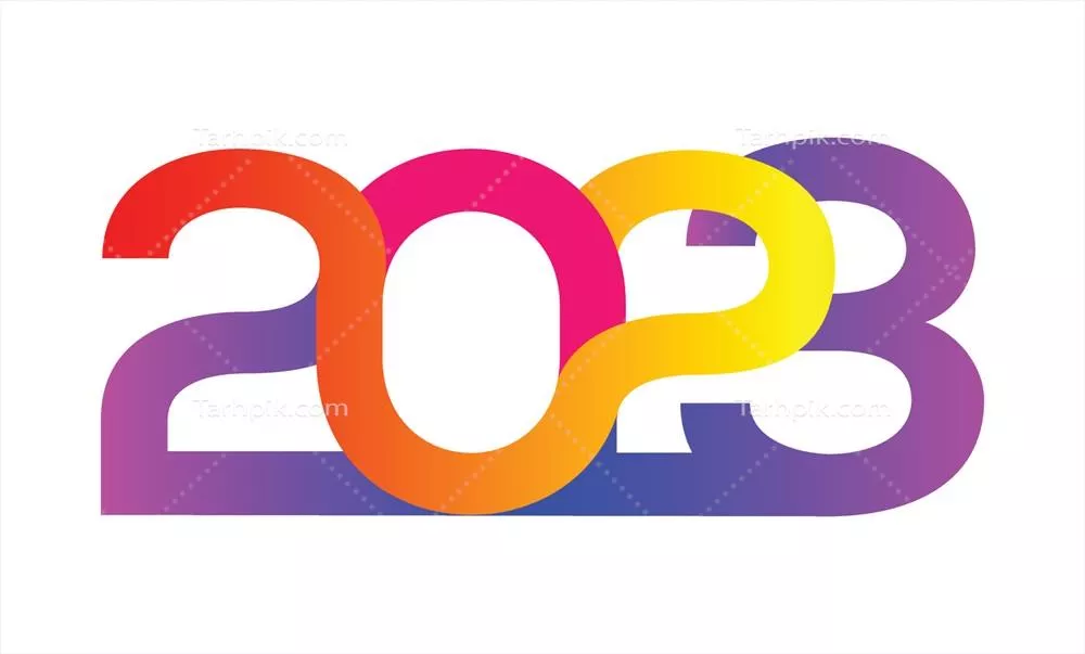 ایلوستراسیون وکتور سال نو 2023 - خوش آمد گویی به سال جدید