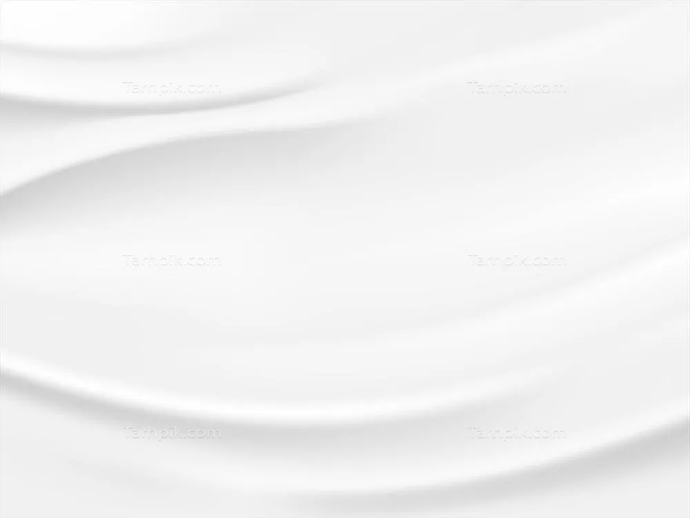 وکتور پس‌زمینه انتزاعی سفید و خاکستری با موج‌های همپوشان دارای سایه برای طراحی مدرن