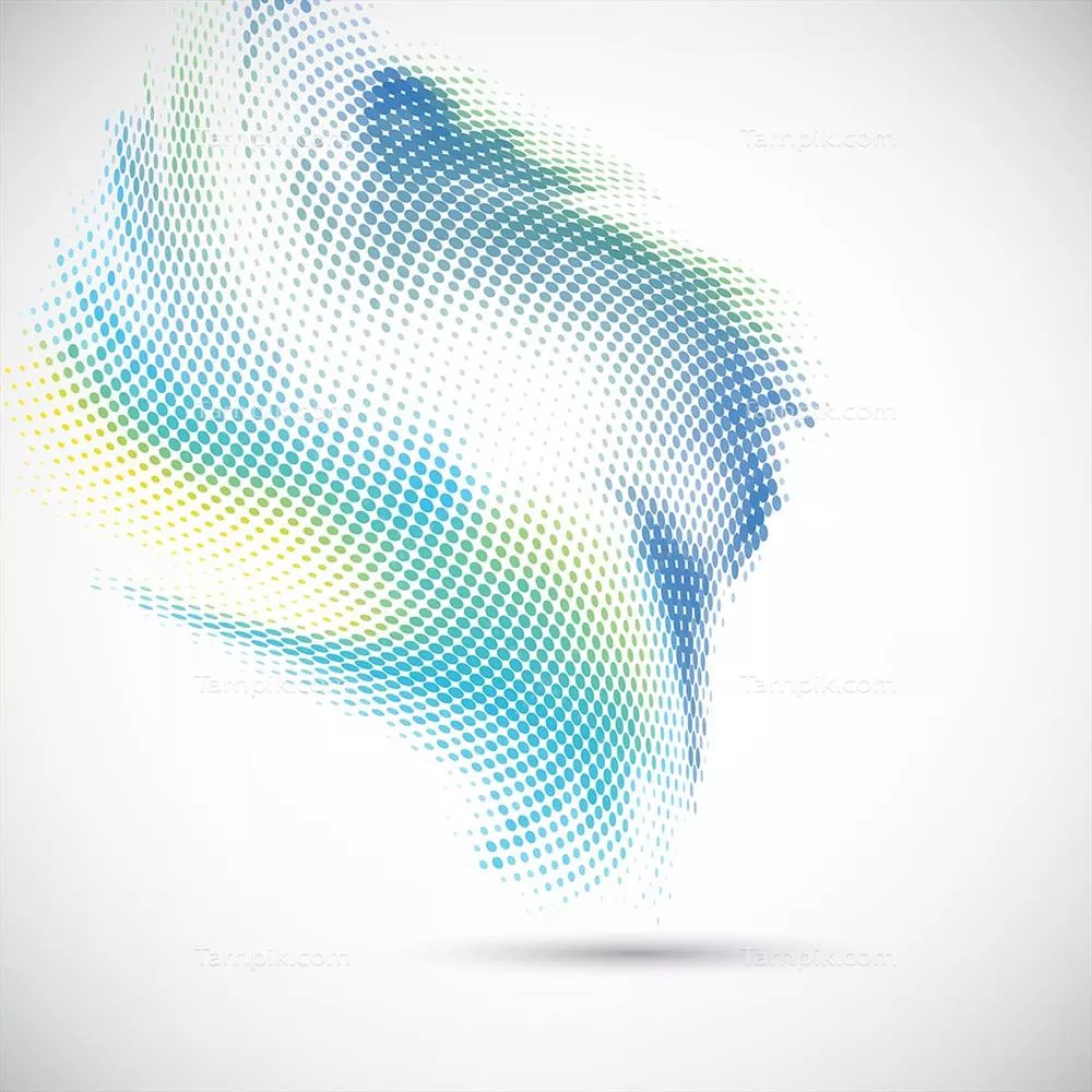 وکتور پسزمینه انتزاعی با طراحی نقاط هافتون، الگوهای مدرن و هنری