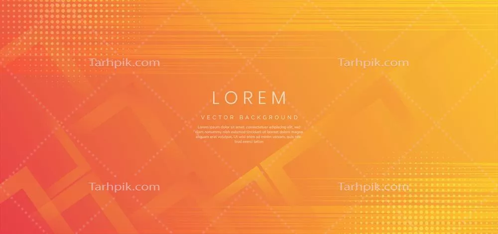 وکتور طراحی الگوی بنر وب انتزاعی با پسزمینه زرد و نارنجی