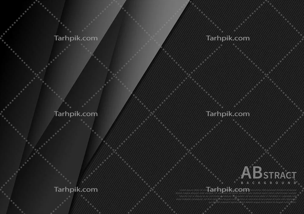 وکتور لایههای ابستره هندسی تیره با ابعاد سهبعدی و فضای خالی برای متن