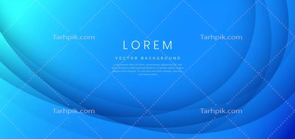 وکتور پسزمینهی انتزاعی با خطوط منحنی آبی و فضای خالی برای متن