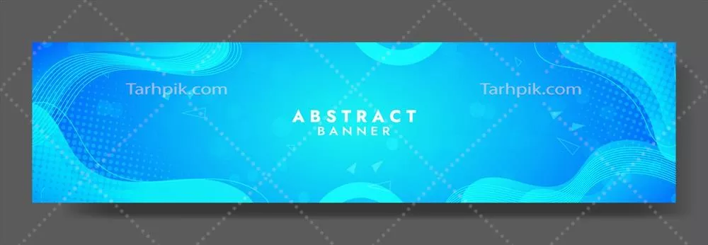 وکتور قالب بنر موج فلوئید آبی انتزاعی برای طراحی های دیجیتال