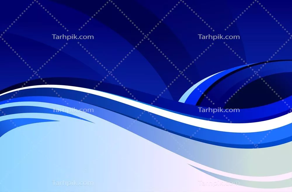 پسزمینه وکتور انتزاعی با موجهای آبی زیبا و خلاقانه